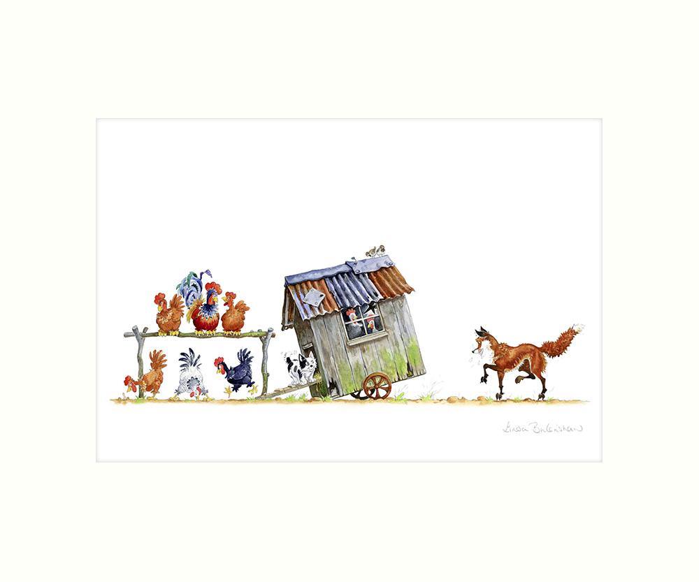 "Chicken Chatter" Art Print | Cardtoons Publications