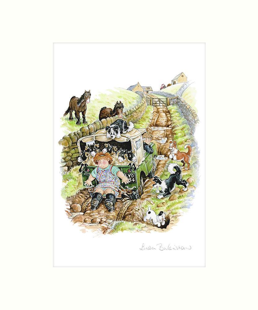 "Giving It Some Wellie" Art Print | Cardtoons Publications