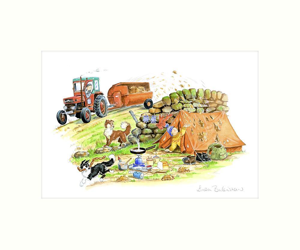 "Wild Camping" Art Print | Cardtoons Publications