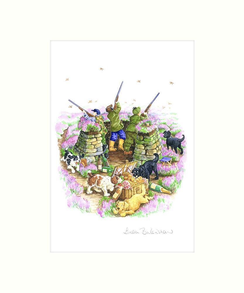 "Shooting Party" Art Print | Cardtoons Publications