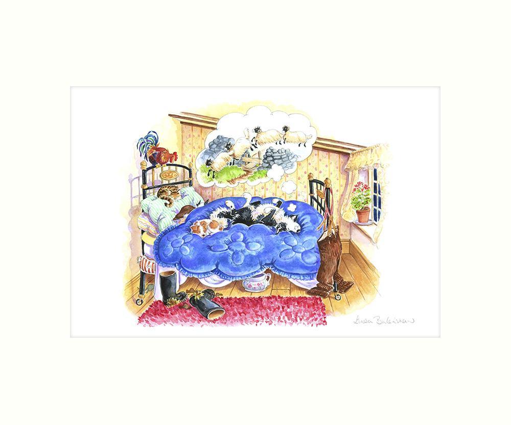 "Counting Sheep" Art Print | Cardtoons Publications