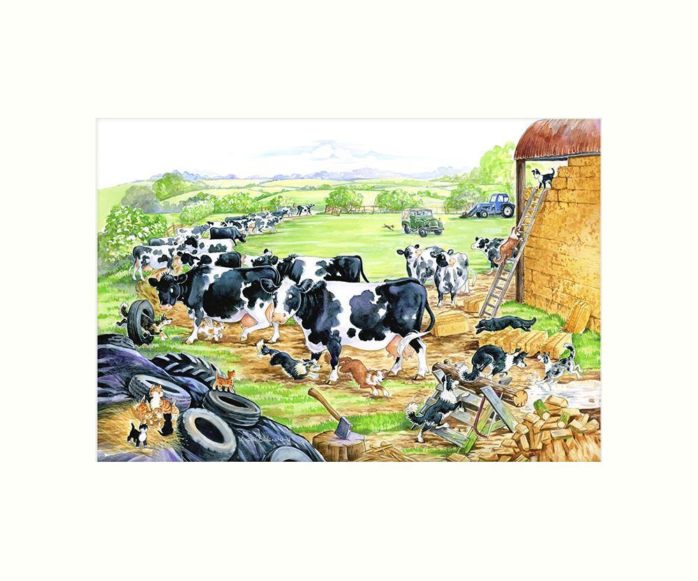 "Farmyard Fun" Art Print | Cardtoons Publications