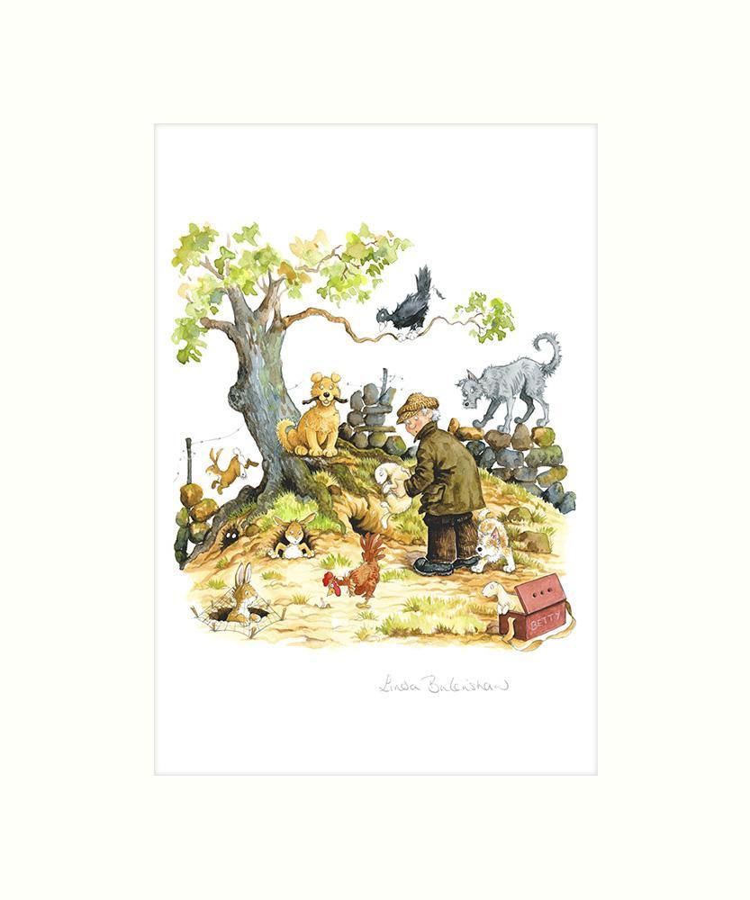 "Ferreting Around" Art Print | Cardtoons Publications