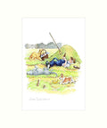 "Taking A Break" Art Print | Cardtoons Publications