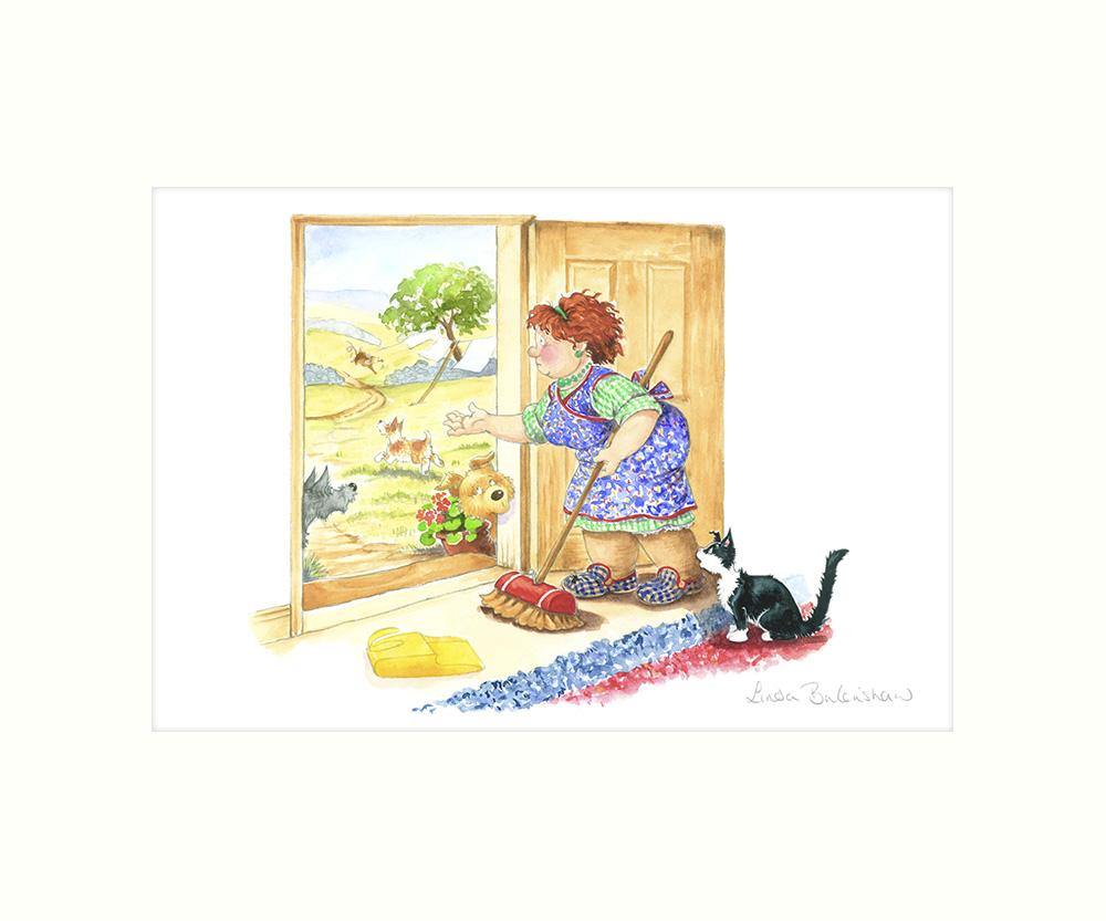"Spring Cleaning" Art Print | Cardtoons Publications