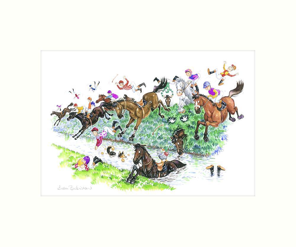 "The Water Jump" Art Print | Cardtoons Publications
