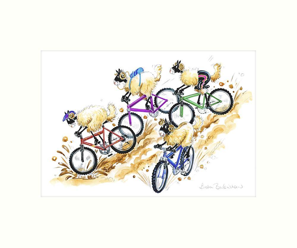 "Woolly Bikers" Art Print | Cardtoons Publications