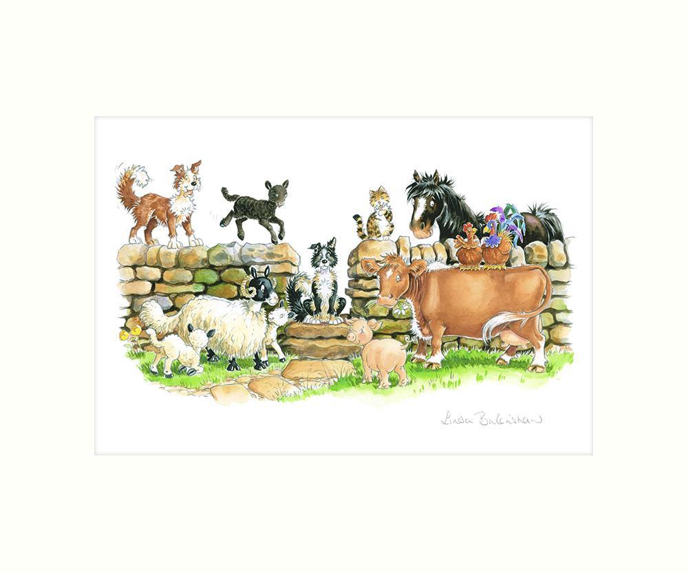 "On The Farm" Art Print | Cardtoons Publications