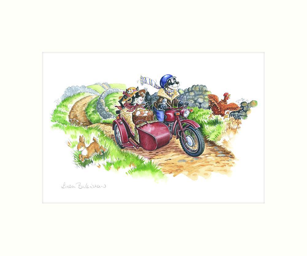 "Easy Riders" Art Print | Cardtoons Publications