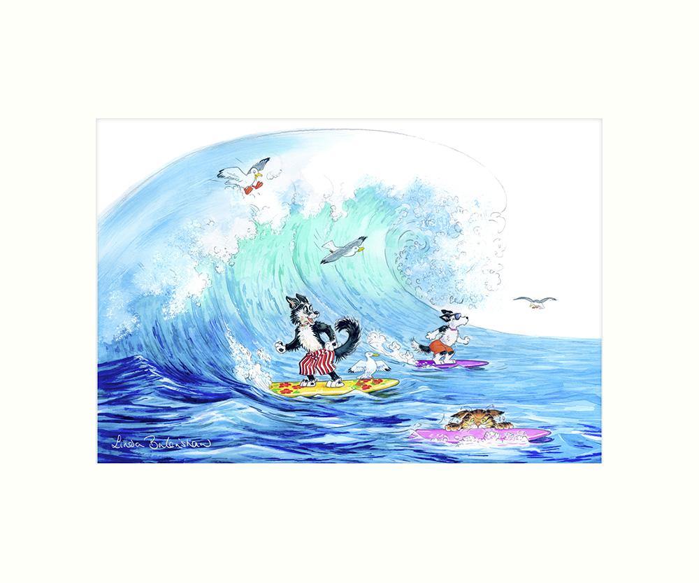 "Surfing Fun" Art Print | Cardtoons Publications