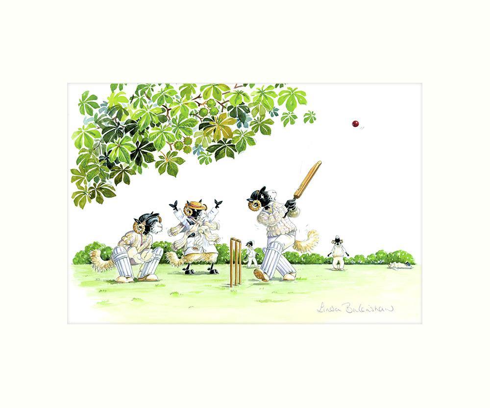"Village Cricket" Art Print | Cardtoons Publications