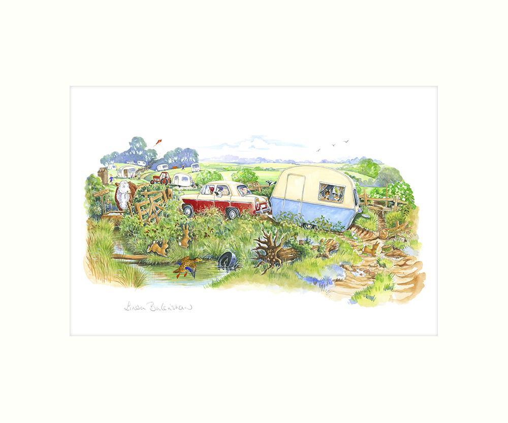 "Happy Campers" Art Print | Cardtoons Publications