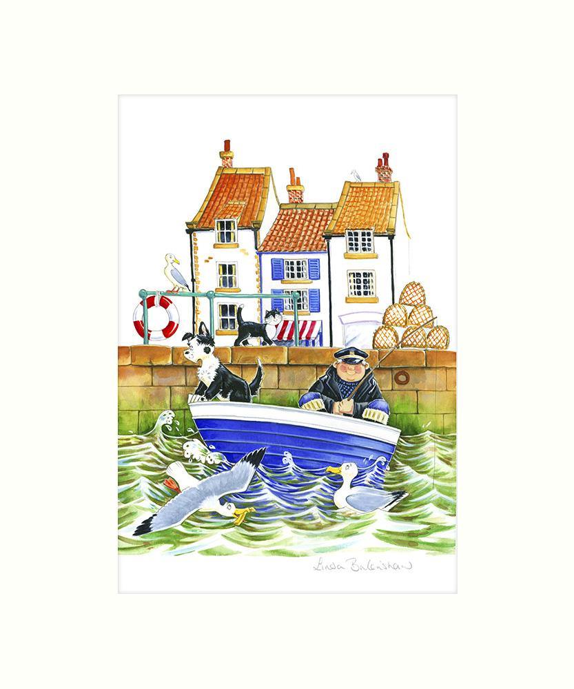 "Gone Fishing" Art Print | Cardtoons Publications