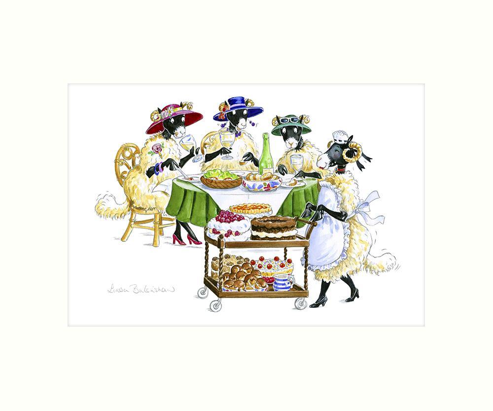 "Ladies Who Lunch" Art Print | Cardtoons Publications