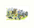 "Lunch Break" Art Print | Cardtoons Publications