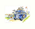 "On Tour" Art Print | Cardtoons Publications