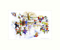 "Dogs On Ice" Art Print | Cardtoons Publications