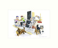 "Dogs Dinner" Art Print | Cardtoons Publications