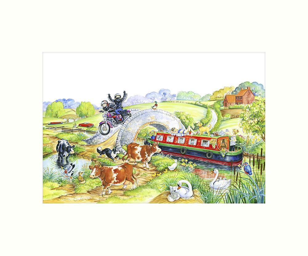 "Over and Under" Art Print | Cardtoons Publications