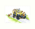 "Four By Paw" Art Print | Cardtoons Publications