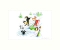 "Snow Run" Art Print | Cardtoons Publications