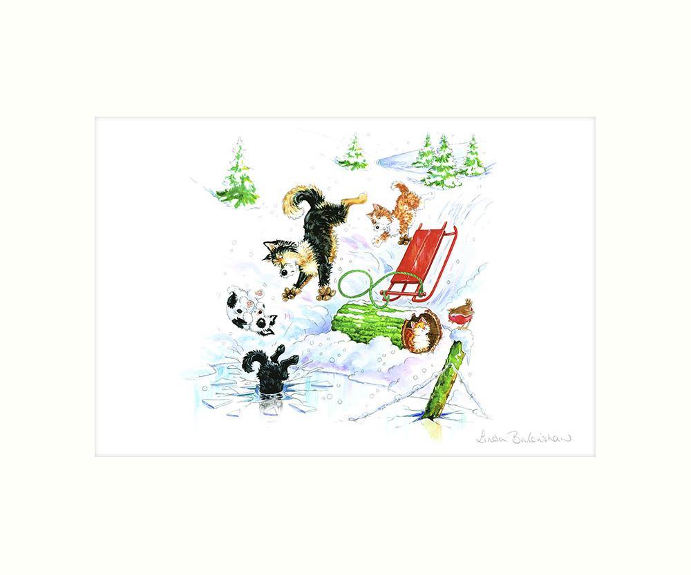 "Snow Run" Art Print | Cardtoons Publications
