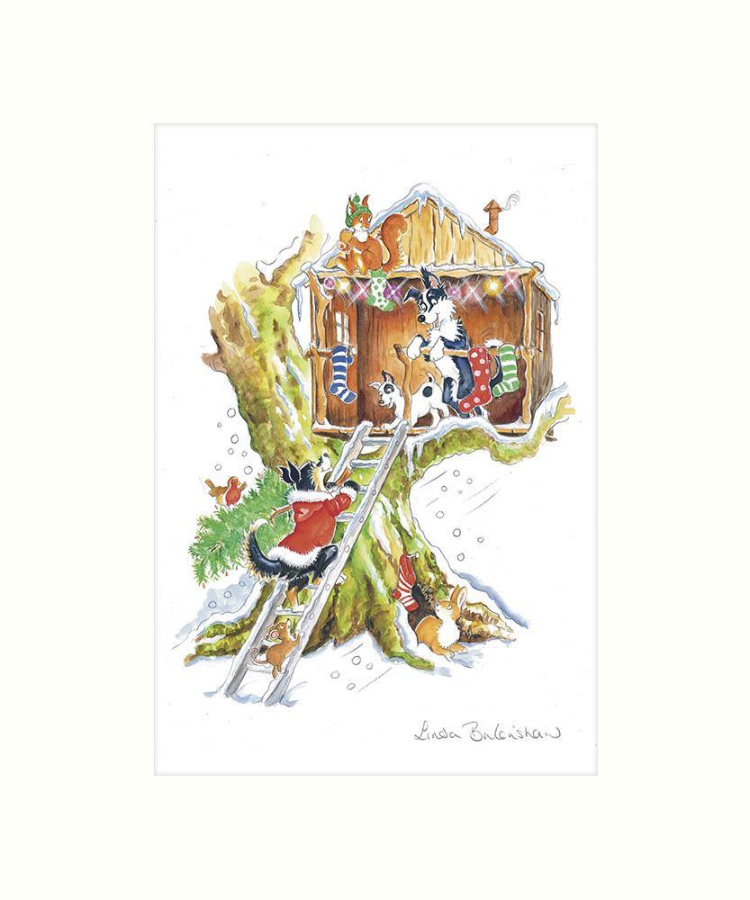 "Deck The Halls" Art Print | Cardtoons Publications
