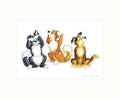 "See Nowt, Hear Nowt, Say Nowt" Art Print | Cardtoons Publications