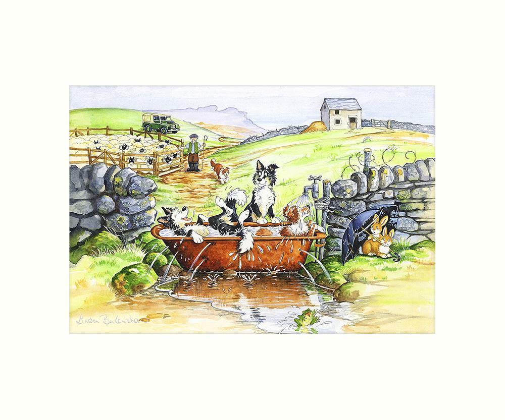 "Tub Time" Art Print | Cardtoons Publications