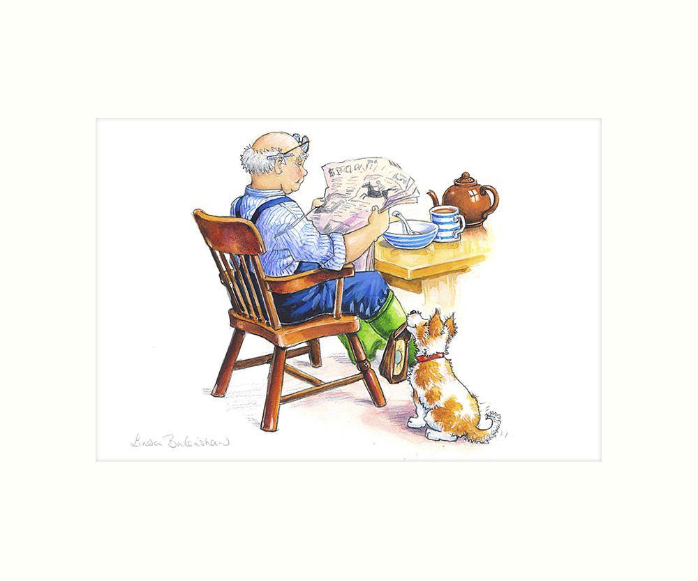 "Ahem" Art Print | Cardtoons Publications