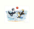 "Beach Boys" Art Print | Cardtoons Publications