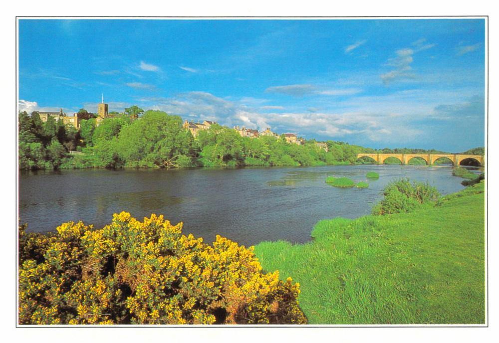 Corbridge from River Tyne postcard | Cardtoons Publications