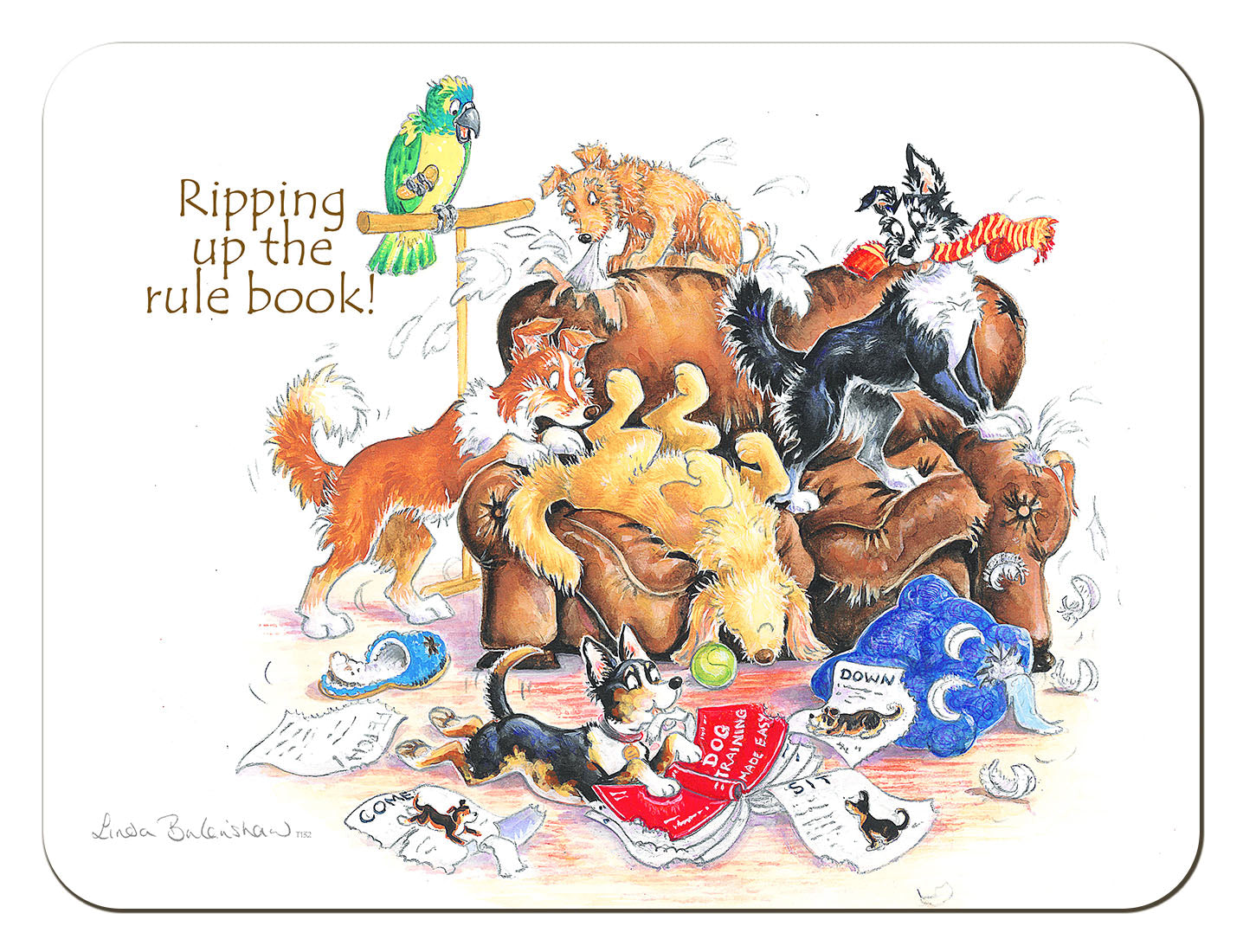 Country Comicals "Ripping Up The Rule Book" Tablemat
