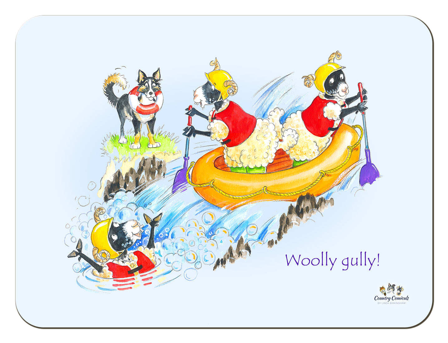 Country Comicals "Woolly Gully" Tablemat