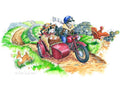 "Easy Riders" Serving Tray | Cardtoons Publications