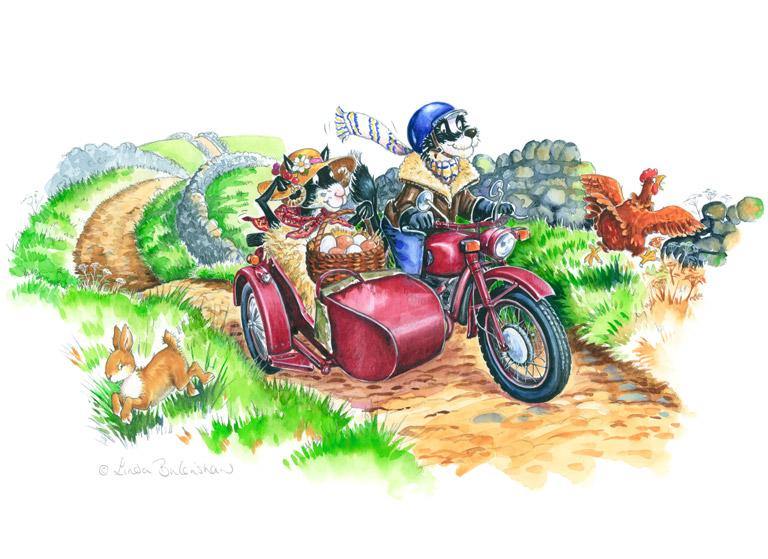 "Easy Riders" Serving Tray | Cardtoons Publications