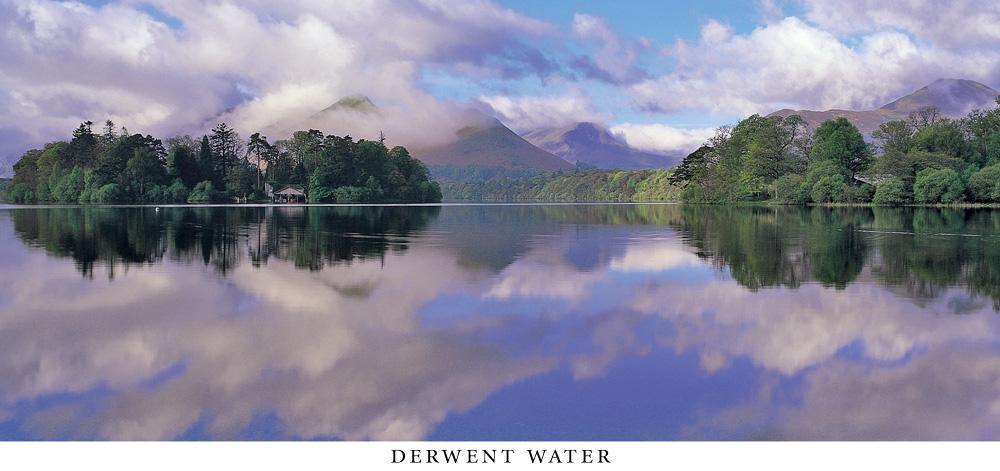 Derwent Water reflections postcard | Cardtoons Publications