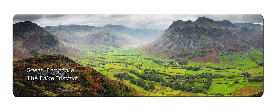 Great Langdale panoramic fridge magnet | Cardtoons