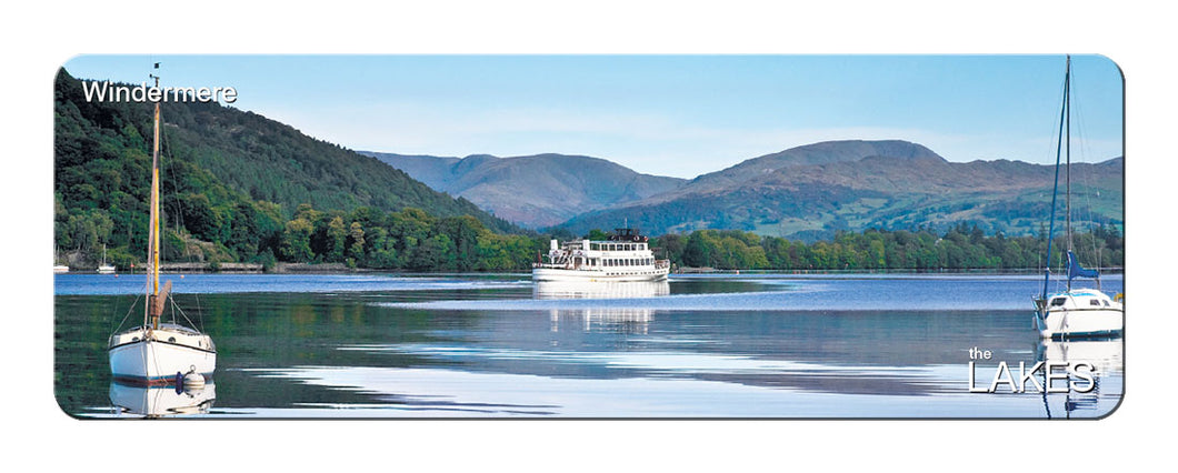 The Swan on Windermere panoramic fridge magnet - Cardtoons Publications