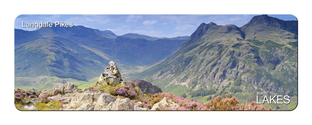Langdale Pikes panoramic fridge magnet - Cardtoons Publications