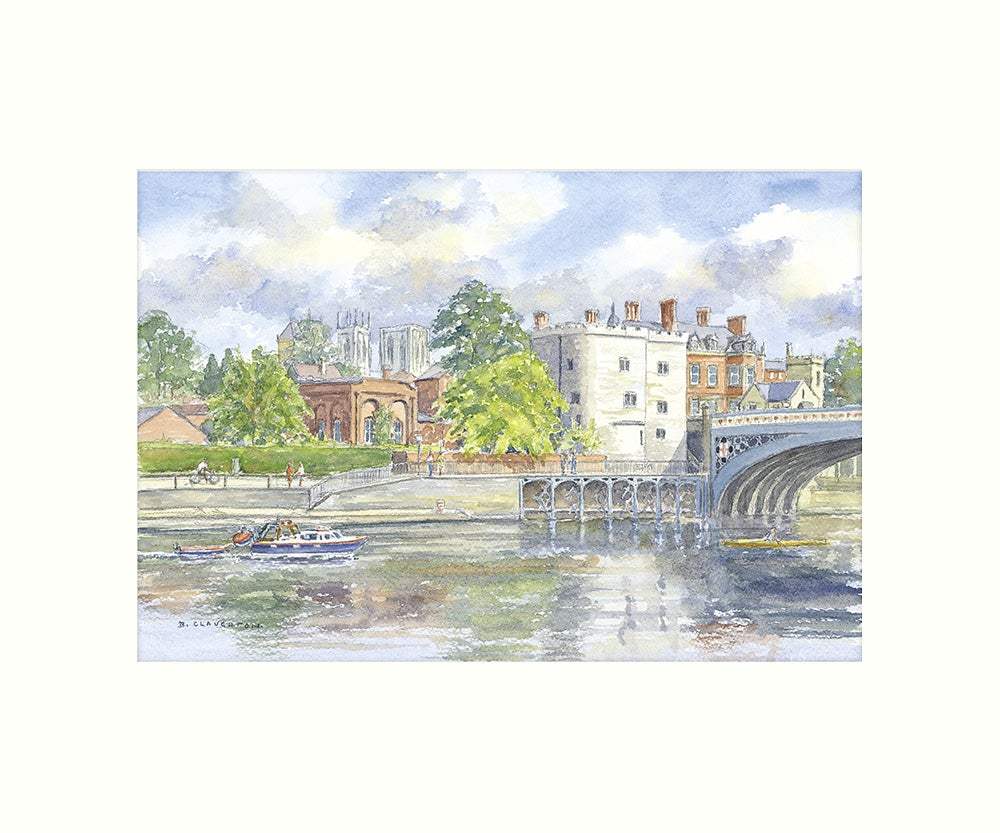 Ouse at Lendal Bridge, York art print - Cardtoons Publications