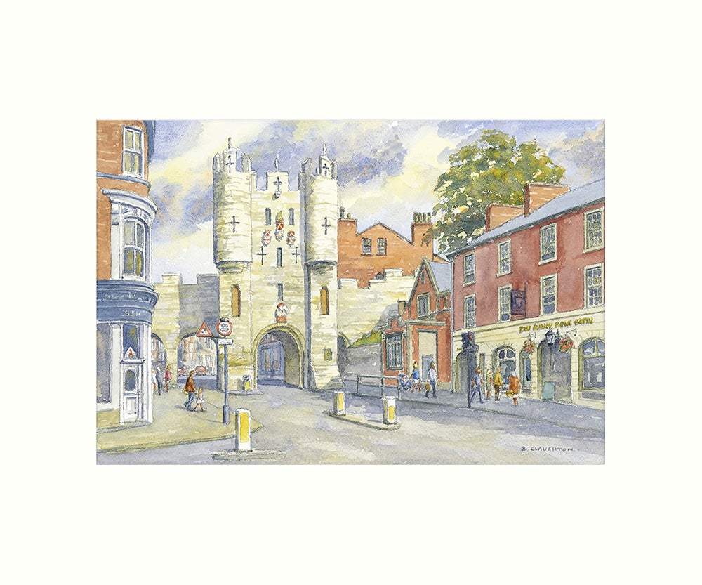 Micklegate Bar, York art print - Cardtoons Publications