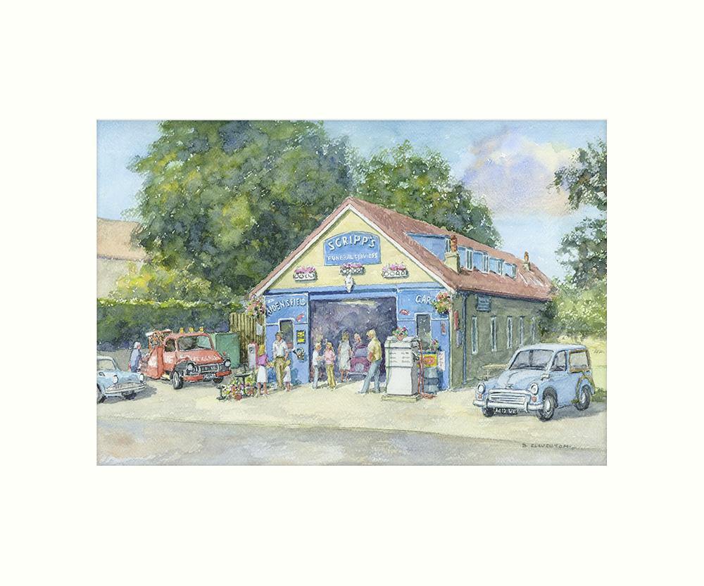 Aidensfield Garage Art Print | Cardtoons Publications