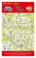 Yorkshire Dales Lap Map Tea Towel | Cardtoons Publications